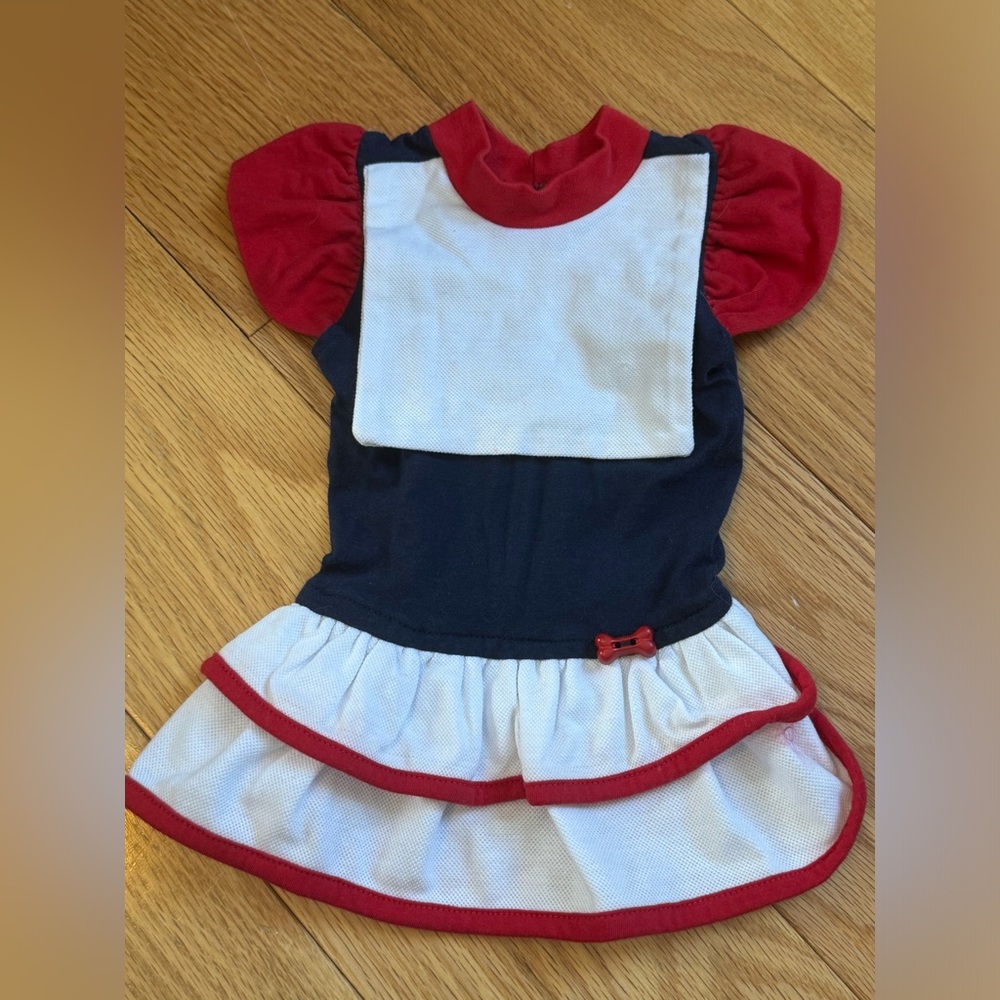 Dog Dress - Red White Blue